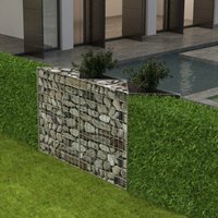 Berkfield Home Gabion Basket Galvanised Steel 120x30x100 cm in Silver | Size: 120 x 30 x 100 cm