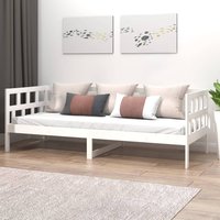 Berkfield Home Day Bed White Solid Wood Pine 90x190 cm
