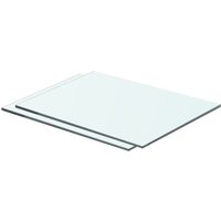 Berkfield Home Shelves 2 pcs Panel Glass Clear 40x25 cm