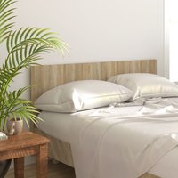 Berkfield Home Bed Headboard Sonoma Oak 160x1.5x80 cm Engineered Wood in Brown
