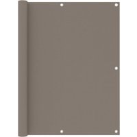 Berkfield Home Balcony Screen Taupe 120x500 cm Oxford Fabric in Beige