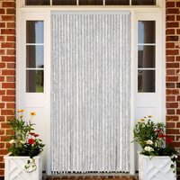 Berkfield Home Fly Curtain Grey 118x220 cm Chenille