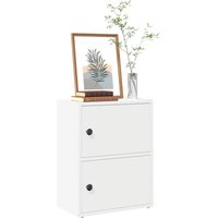 Berkfield Home Bookcase White 40x24x52 cm Engineered Wood | Size: 40 x 24 x 52 cm