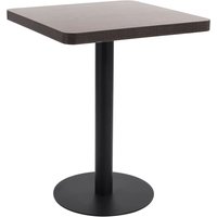 Berkfield Home Bistro Table Dark Brown 60X60 cm MDF