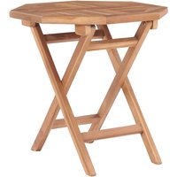 Berkfield Home Folding Garden Table 45x45x45 cm Solid Teak Wood in Brown | Size: 45 x 45 x 45 cm