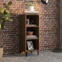 Berkfield Home Sideboard Brown Oak 34.5x32.5x90 cm Engineered Wood