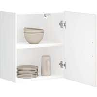 Berkfield Home Kitchen Wall Cabinet Porto High Gloss White Engineered Wood in Grey