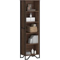 Berkfield Home Bookcase Brown Oak 50x31x169 cm Engineered Wood | Size: 50 x 31 x 169 cm
