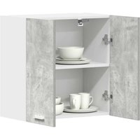 Berkfield Home Kitchen Wall Cabinet Concrete Grey 60x31x60 cm Engineered Wood in Grey | Size: 60 x 31 x 60 cm