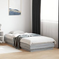 Bed Frame without Mattress Sonoma 90x200 cm Engineered Wood