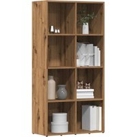 Berkfield Home Book Cabinet Artisan Oak 66x30x130 cm Engineered Wood in Brown | Size: 66 x 30 x 130 cm