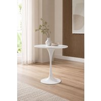 Fusion Living White Tulip Circular Side Table