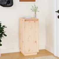 Berkfield Home Shoe Cabinet 35x35x80 cm Solid Wood Pine in Brown | Size: 35 x 35 x 80 cm