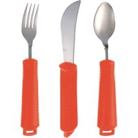 Aidapt Shine Bendable Cutlery Set 3 Piece Red