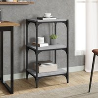 Berkfield Home Book Cabinet Grey Sonoma 40x33x70.5 cm Engineered Wood & Steel