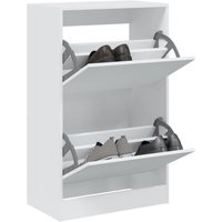 Berkfield Home Shoe Cabinet White 60x34x96.5 cm Engineered Wood