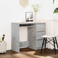 Berkfield Home Desk Concrete Grey 90x45x76 cm Engineered Wood | Size: 90 x 45 x 76 cm