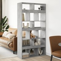 Berkfield Home Room Divider Concrete Grey 100x33x187.5 cm Engineered Wood