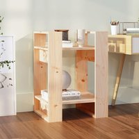 Berkfield Home Book Cabinet/Room Divider 41x35x57 cm Solid Wood Pine in Brown | Size: 41 x 35 x 57 cm