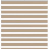 Berkfield Home Zebra Blind Sand Brown 145x100 cm Fabric Width 140.9 cm Polyester