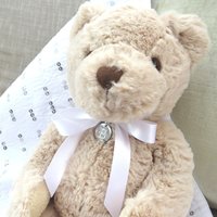 Personalised Teddy Bear & Letter Disc