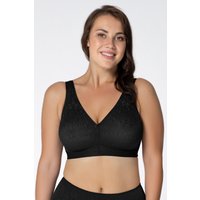ROSME Women's Powerlace support bra in Black | Size: 38F