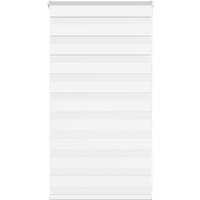 Berkfield Home Zebra Blind White 85x100 cm Fabric Width 80.9 cm Polyester