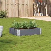 Berkfield Home Garden Planter Grey 80x60 cm Solid Wood Pine