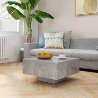 Berkfield Home Coffee Table Concrete Grey 60x60x31.5 cm Engineered Wood