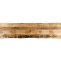 Berkfield Home Table Top Live Edge 160x40x2.5 cm Solid Wood Rough Mango in Brown
