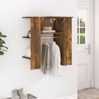 Berkfield Home Hallway Cabinet Smoked Oak 97.5x37x99 cm Engineered Wood in Brown