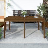 Berkfield Home Garden Table Honey Brown 159.5x82.5x76 cm Solid Wood Pine
