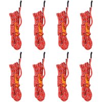 Berkfield Home Tent Guy Ropes with Spanners Reflective 8 pcs 4 m 4 mm in Red