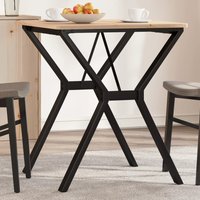 Berkfield Home Dining Table Legs Y-Frame 60x60x73 cm Cast Iron in Black | Size: 60 x 60 x 73 cm