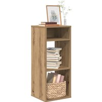 Berkfield Home Book Cabinet Artisan Oak 34x31x80 cm Engineered Wood in Brown | Size: 34 x 31 x 80 cm