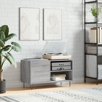 Berkfield Home Record Cabinet Grey Sonoma 85x38x48 cm Engineered Wood | Size: 85 x 38 x 48 cm