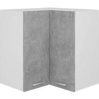 Berkfield Home Hanging Corner Cabinet Concrete Grey 57x57x60 cm Engineered Wood | Size: 57 x 57 x 60 cm