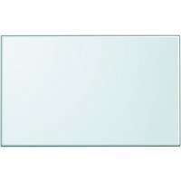 Berkfield Home Table Top Tempered Glass Rectangular 1000x620 mm in Clear
