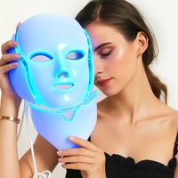 Dragodirect LED Face & Neck Mask Skincare for Reducing Acne Wrinkles & Fine Lines in White
