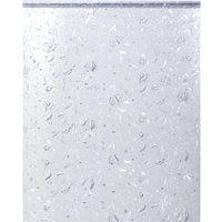 Berkfield Home Window Film Frosted Flowers Pattern 90x500 cm PVC in Black