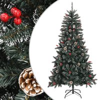 Berkfield Home Artificial Christmas Tree with Stand Green 180 cm PVC