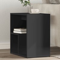 Berkfield Home Side Tables 2 pcs Black 50x30x50 cm Engineered Wood | Size: 50 x 30 x 50 cm