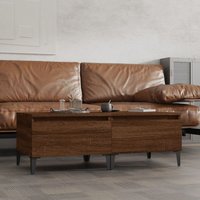 Berkfield Home Side Tables 2 pcs Brown Oak 50x46x35 cm Engineered Wood | Size: 50 x 46 x 35 cm