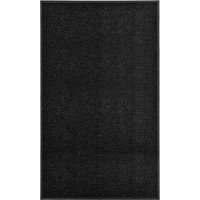 Berkfield Home Doormat Washable Black 90x150 cm
