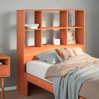 Berkfield Home Headboard with Storage Wax Brown 100 cm Solid Wood Pine