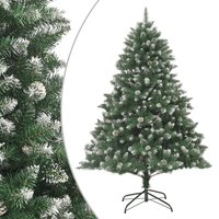 Berkfield Home Artificial Christmas Tree with Stand 180 cm PVC in Green