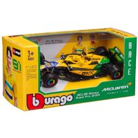 1 43 F1 Mclaren MCL38 2024 Piastri Ayrton Senna Livery Model Race Car