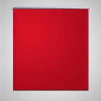 Berkfield Home Roller Blind Blackout 100 x 175 cm Red