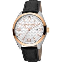 Roberto Cavalli Men's Swiss Quartz Watch in Silver