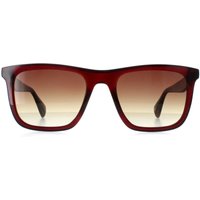 Ted Baker Men's Square Crystal Dark Wine Brown Gradient TB1680 Filipe in Red